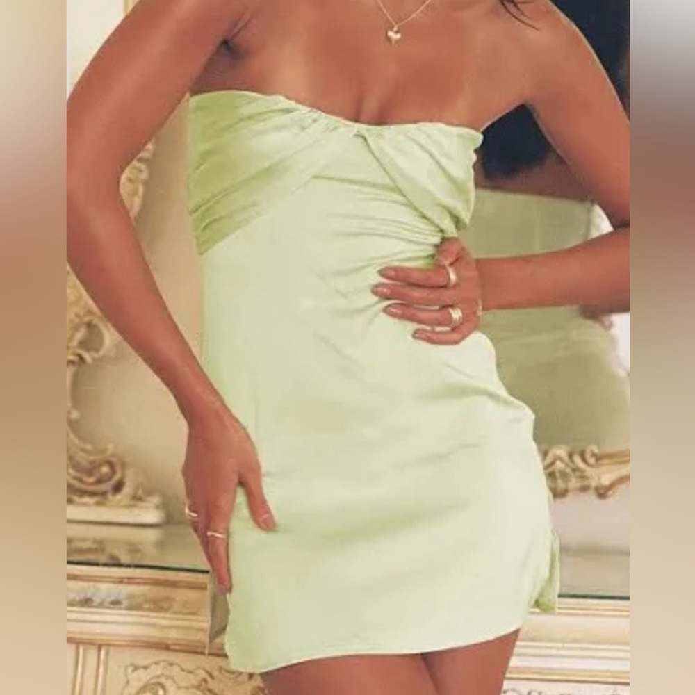Irena Princess Polly dress in the color green!